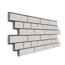 Фасадная термопанель Доломит Венецианский кирпич 20мм, Белый