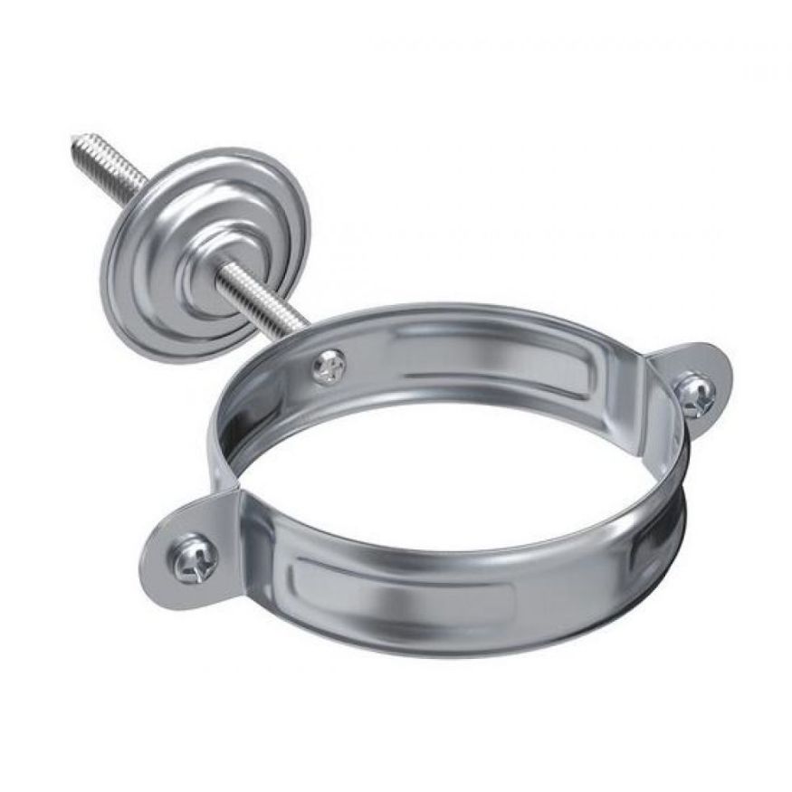 Комплект для крепления трубы Aquasystem, оцинкованный, 125/90 купить в Нижнем Новгороде