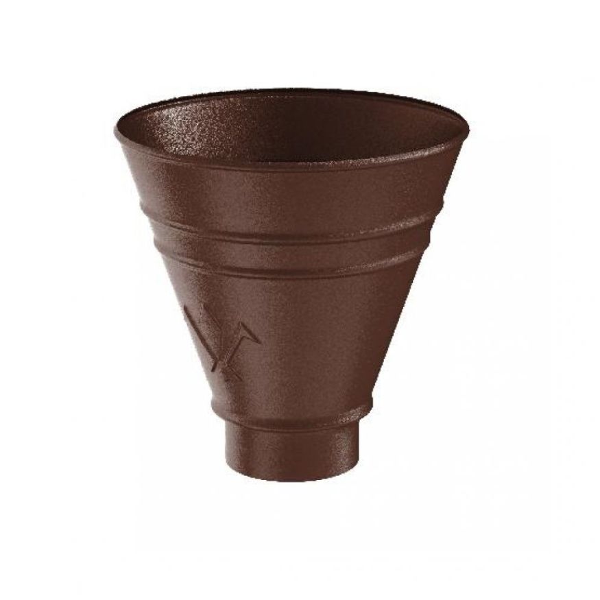 Водосборная круглая воронка Aquasystem, RAL 8017, матовый коричневый, 125/90. купить в Нижнем Новгороде