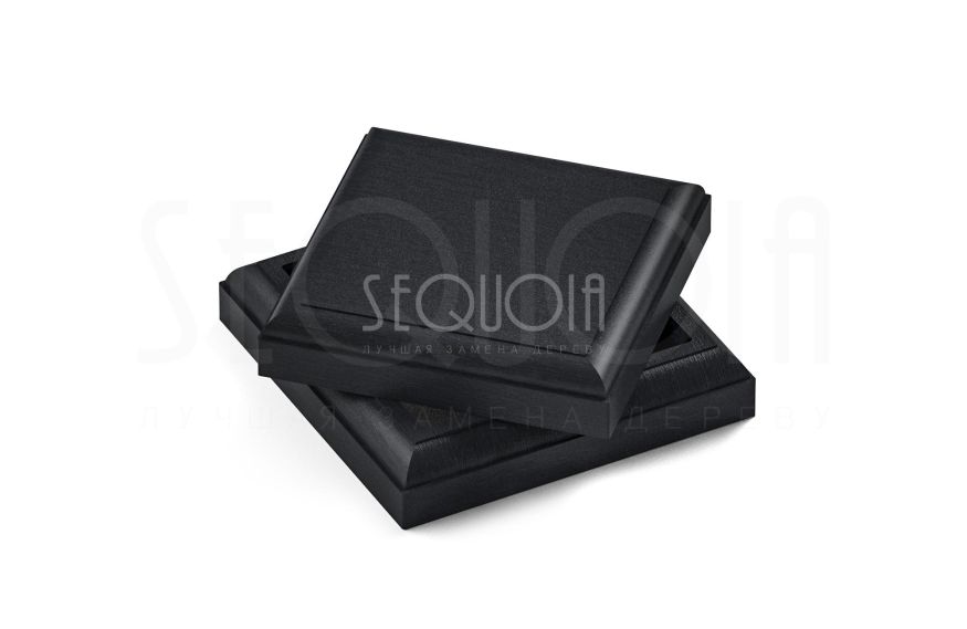 Комплект крышка и юбка для столба SEQUOIA BLACK купить в Нижнем Новгороде