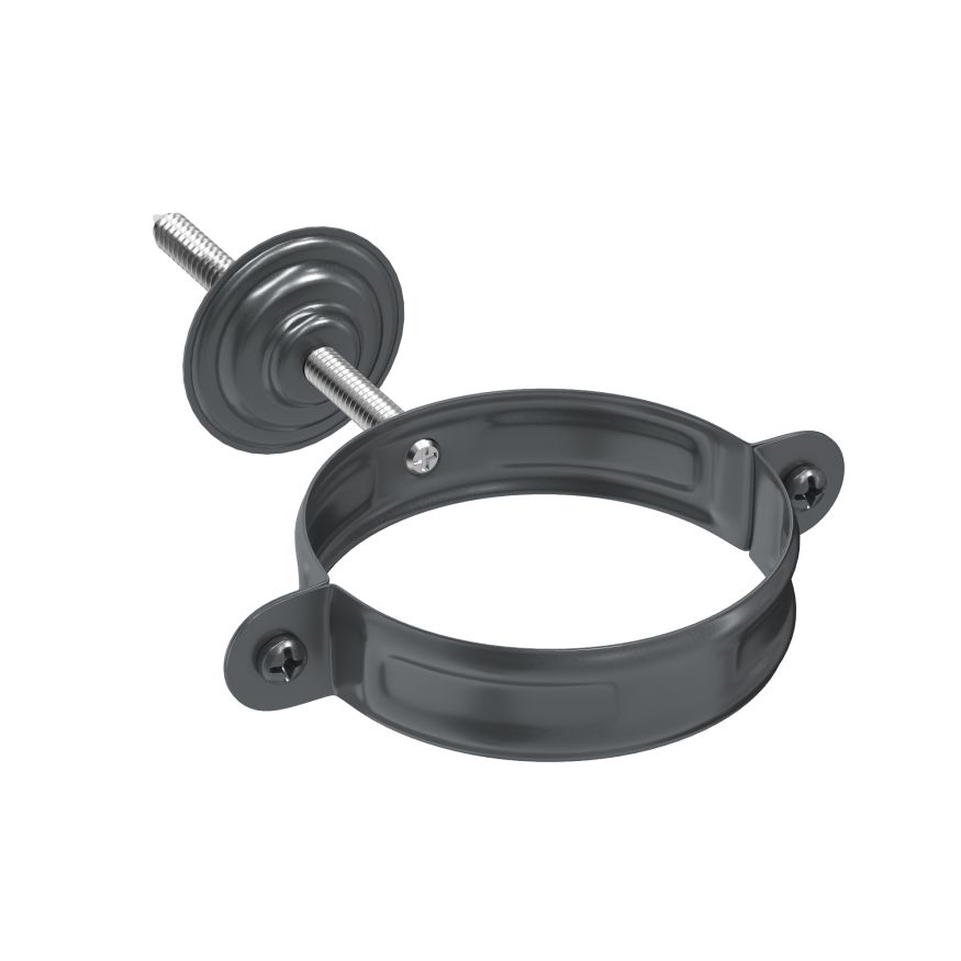 Хомут с комплектом крепления Aquasystem, RAL 7024 Тёмно-серый 125/90 купить в Нижнем Новгороде