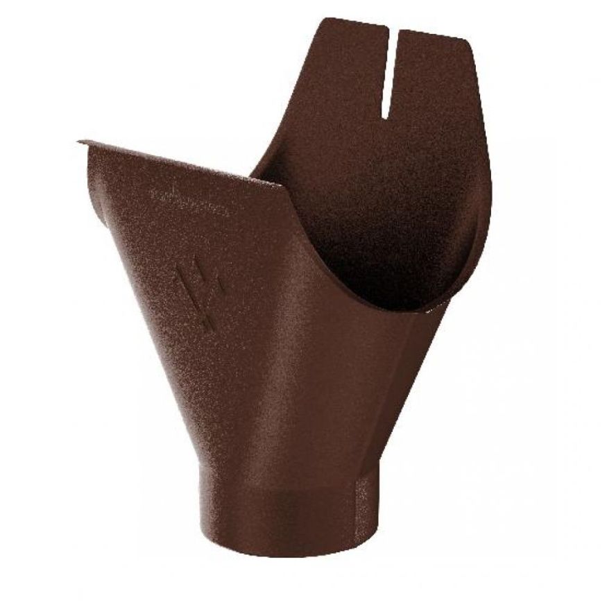 Воронка желоба Aquasystem, коричневая матовая RAL 8017, 125/90. купить в Нижнем Новгороде