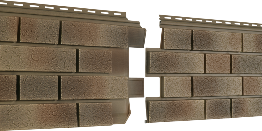 Фасадная панель Ю-пласт Стоун Хаус S-Lock Клинкер Нордик, Песок купить в Нижнем Новгороде