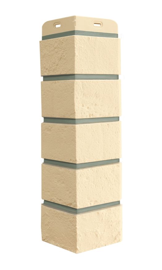 Угол наружный Grand Line, Состаренный кирпич Design, Бежевый, шов RAL 7006 купить в Нижнем Новгороде