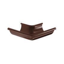 Угол желоба наружный Aquasystem, RAL 8017 Тёмно Коричневый 150/100