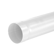 Труба водосточная 3000мм Aquasystem, PU MATT, RAL 9003 Белый 150/100