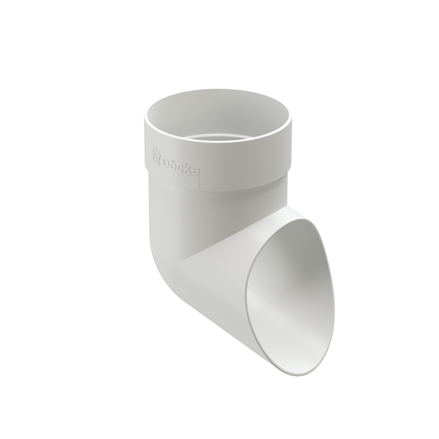 Наконечник для водосточной трубы Docke Standard, цвет белый. купить в Нижнем Новгороде