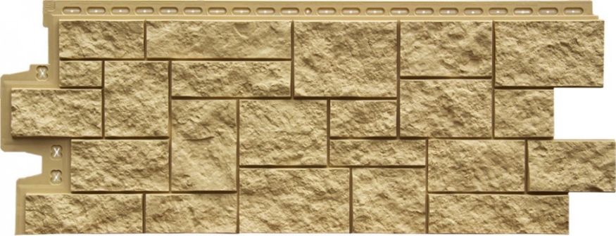 Фасадная панель Grand Line, Дикий камень Classic, Песочный купить в Нижнем Новгороде