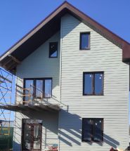 Фиброцементный сайдинг 190x3000x8мм Белый минерал RAL 9003