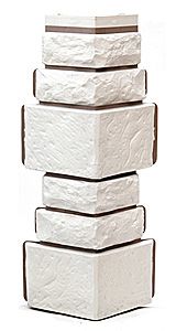 Угол T-Сайдинг, Дикий Камень Белый купить в Нижнем Новгороде