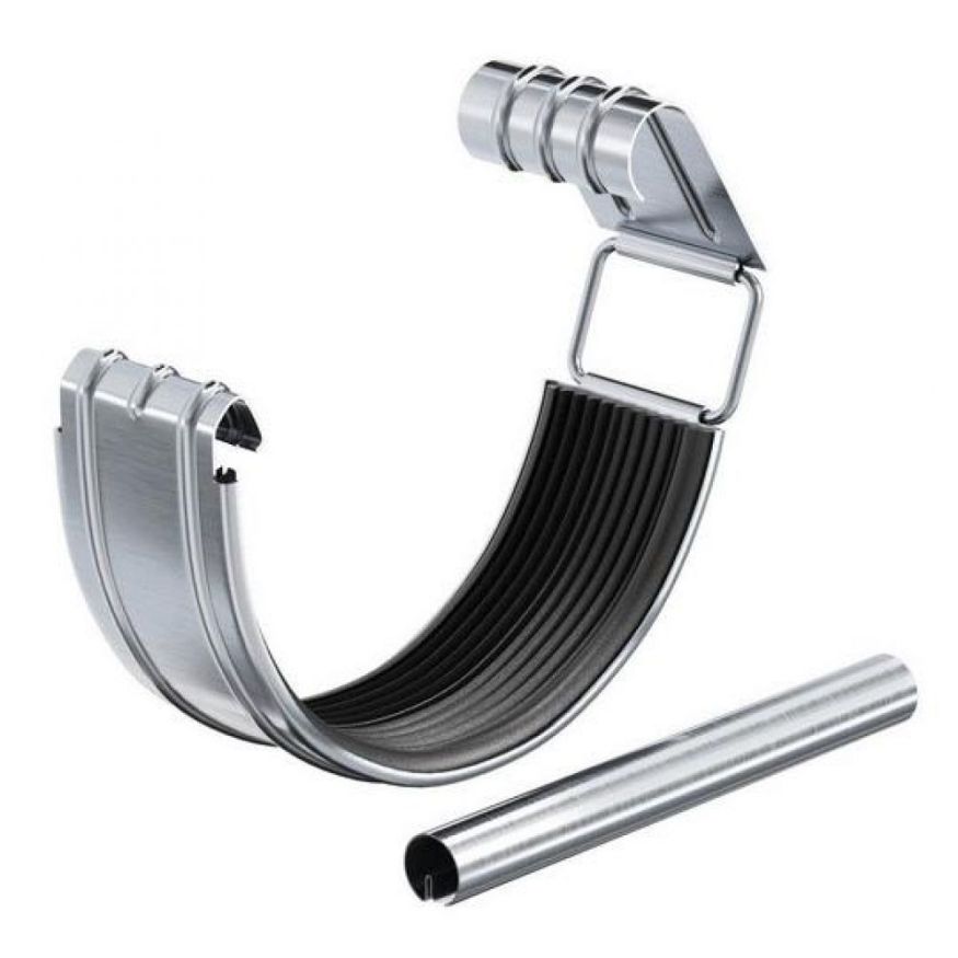 Соединительный элемент желоба с резиновым уплотнителем Aquasystem, оцинкованный 125/90 купить в Нижнем Новгороде