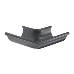 Угол желоба наружный Aquasystem, PU MATT, RAL 7024 Тёмно-серый 125/90