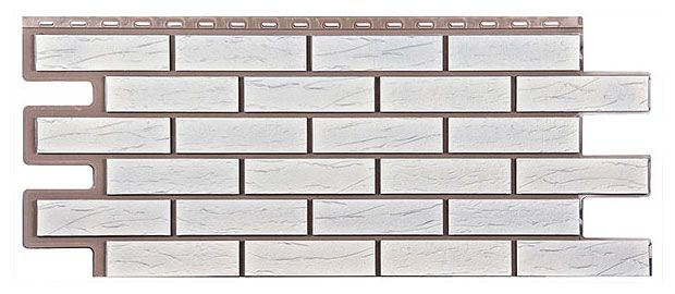 Фасадная панель T-Сайдинг, Кирпич Саман Белый купить в Нижнем Новгороде