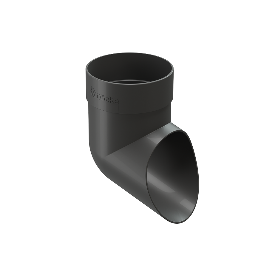 Наконечник для водосточной трубы Docke Standard, Серый цвет купить в Нижнем Новгороде