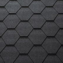 Гибкая черепица KATEPAL KL черного цвета