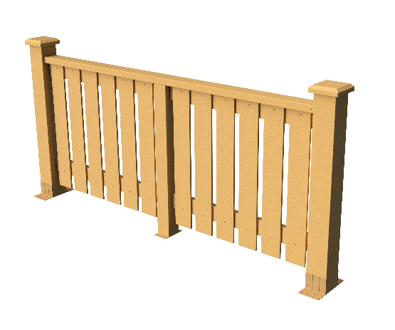 Декоративное ограждение из ДПК GRINDERDECO Вилидж песчаник купить в Нижнем Новгороде