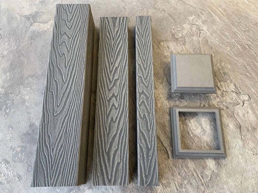 Столб для ограждения из ДПК EasyDecking, Wood-X, Серый купить в Нижнем Новгороде