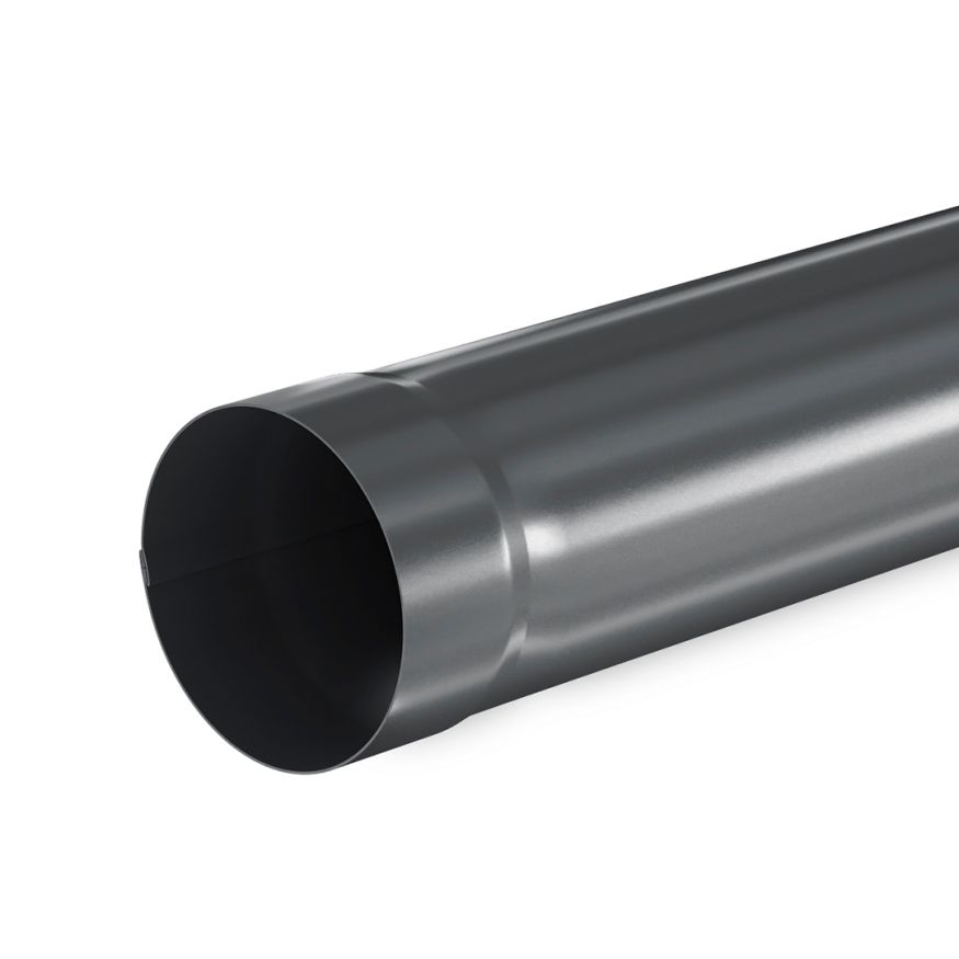 Труба водосточная 1000мм Aquasystem, PU MATT, RAL 7024 Тёмно-серый 125/90 купить в Нижнем Новгороде