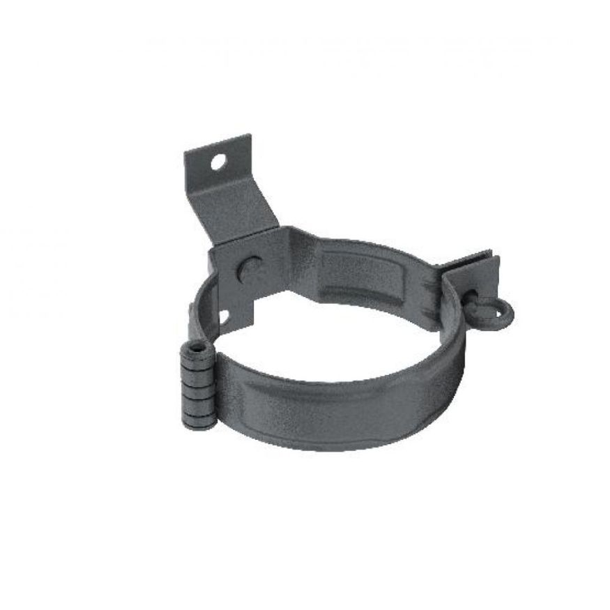 Декоративный хомут для труб под древесину с крепежным комплектом, Aquasystem, RR 23 Маренго матовый 150/100. купить в Нижнем Новгороде