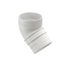 Колено водостока 45˚ Docke Standard, белое