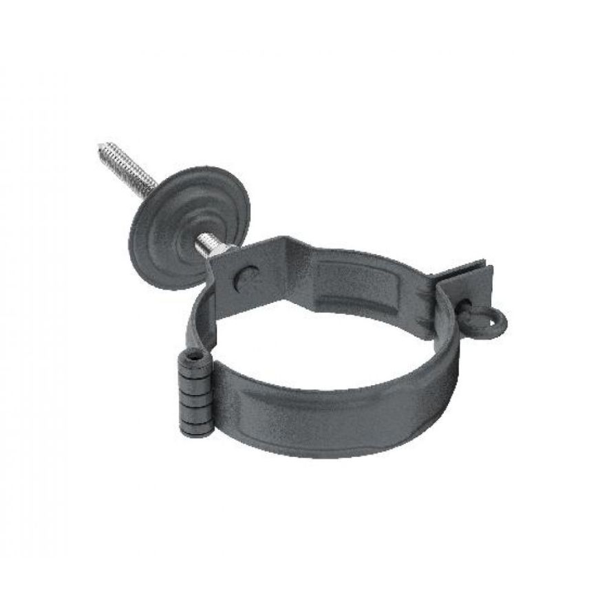 Декоративный хомут для трубы Aquasystem RR 23 Маренго matt 150/100 с комплектом крепления купить в Нижнем Новгороде