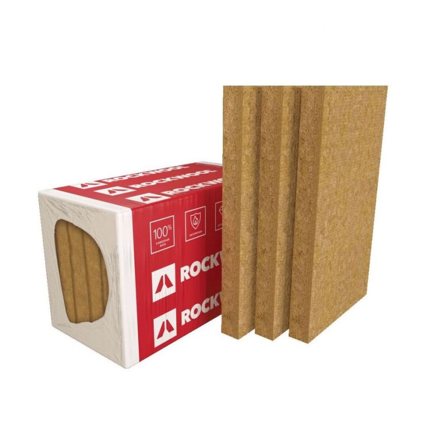 Утеплитель Роквул Венти Баттс Оптима 50мм, 8 плит, 4.8м2, 600х1000мм, 0.24м3 Rockwool купить в Нижнем Новгороде