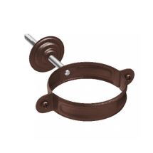 Комплект для крепления трубы Aquasystem, RAL 8017, коричневый матовый 125/90