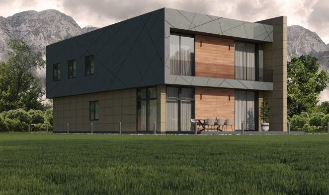 Фиброцементные панели Roofas COLOR Line Серый купить в Нижнем Новгороде