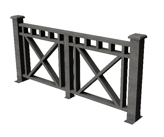 Декоративное ограждение ДПК GRINDERDECO Виктория, цвет серый базальт. купить в Нижнем Новгороде