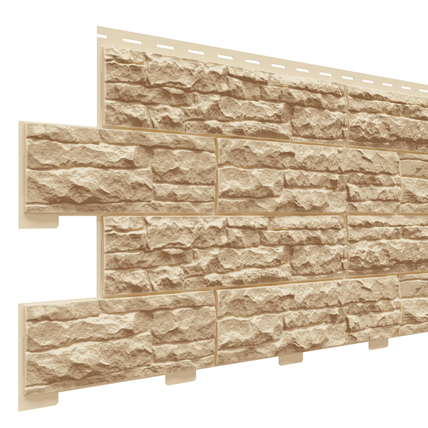 Фасадная панель Доломит, Скалистый риф Люкс, Карамель купить в Нижнем Новгороде