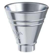 Водосборная воронка круглая Aquasystem, оцинкованный металл 150/100