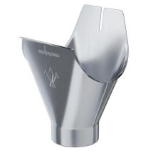 Воронка для желоба Aquasystem, оцинкованная, 150/100 мм