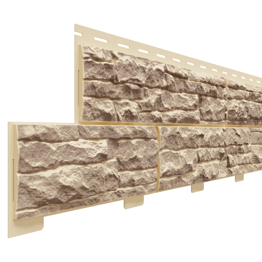 Фасадная панель Доломит, Скалистый риф Люкс, Янтарь купить в Нижнем Новгороде