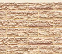 Фасадная панель Доломит, Скалистый риф Люкс, Янтарь