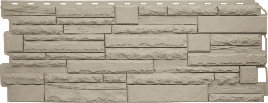 Фасадная панель Альта-Профиль, Скалистый камень ЭКО Кремовый  купить в Нижнем Новгороде