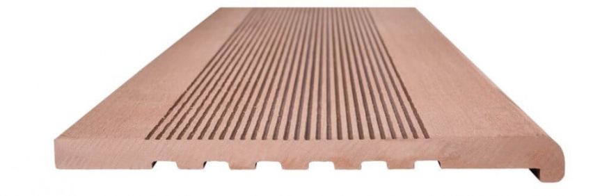 Ступени из ДПК NanoWood - Какао, полнотелые купить в Нижнем Новгороде