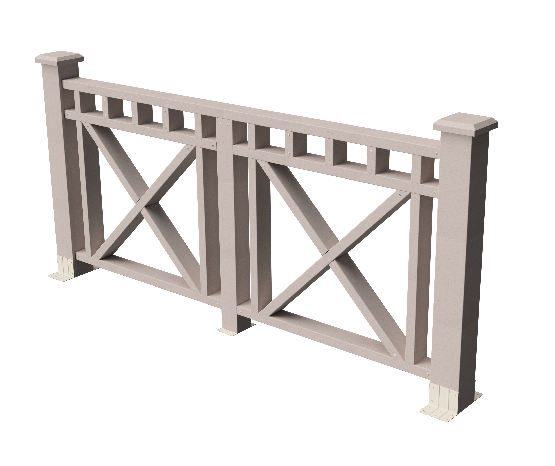 Декоративное ограждение из ДПК GRINDERDECO Виктория, выбеленный дуб купить в Нижнем Новгороде