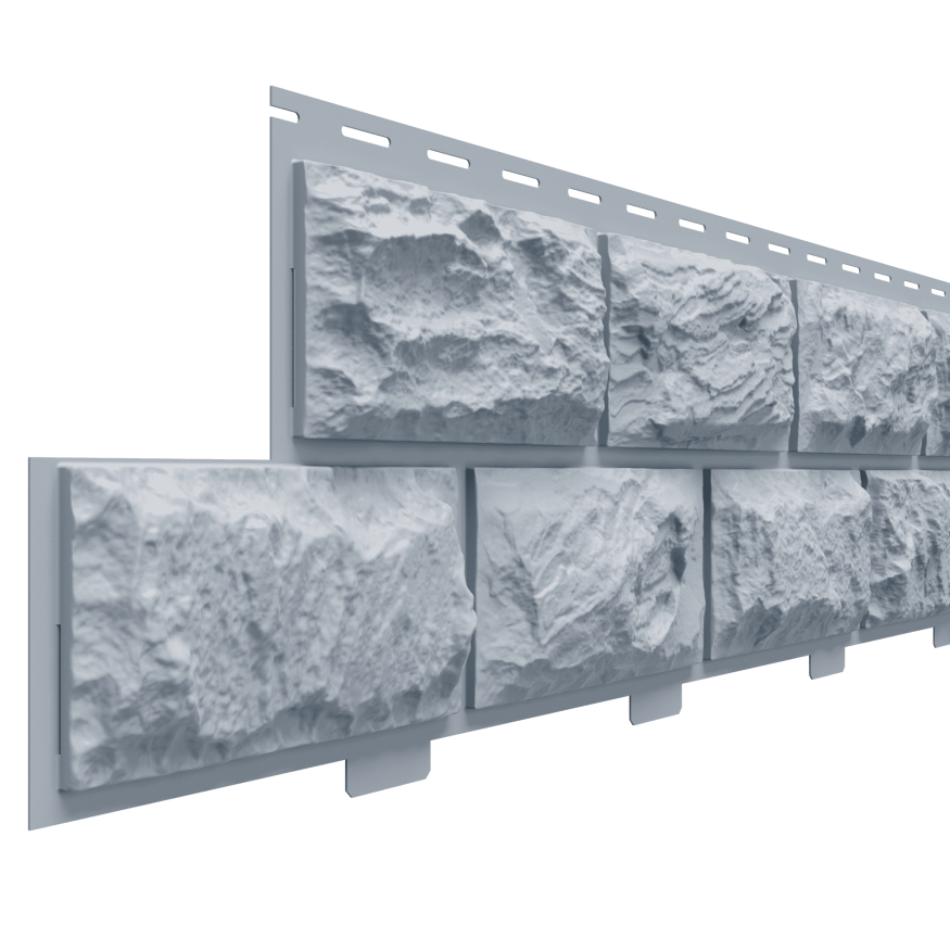 Фасадная панель Доломит, Альпийский, Серо-голубой вариант. купить в Нижнем Новгороде