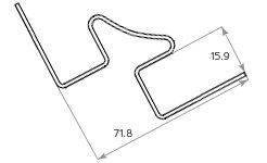 Внутренний угол Tecos Ardennes Розовый светлый купить в Нижнем Новгороде