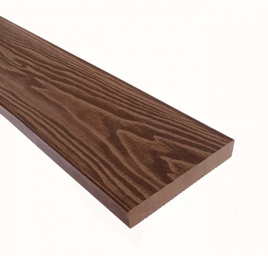 Террасная доска ДПК Terrapol Смарт 3D (Полнотелая без паза) Орех Милано купить в Нижнем Новгороде