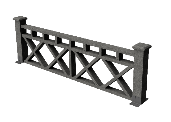 Декоративное ограждение ДПК GRINDERDECO Бэйли в цвете серый базальт купить в Нижнем Новгороде