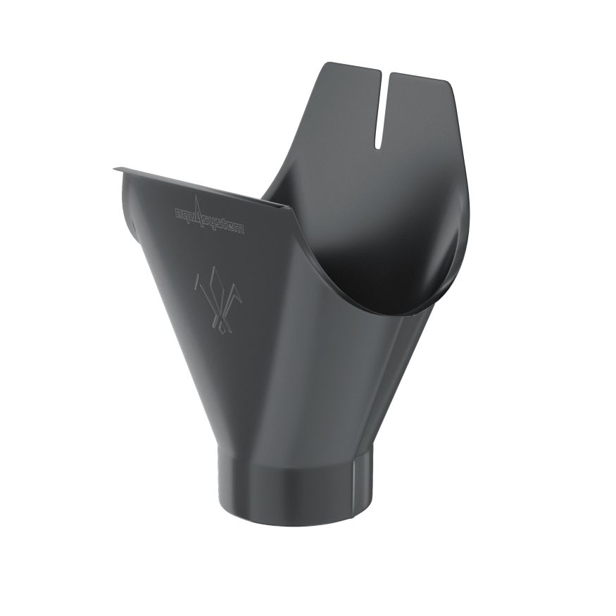 Воронка желоба Aquasystem, PU MATT, RAL 7024 Тёмно-серый 125/90 купить в Нижнем Новгороде