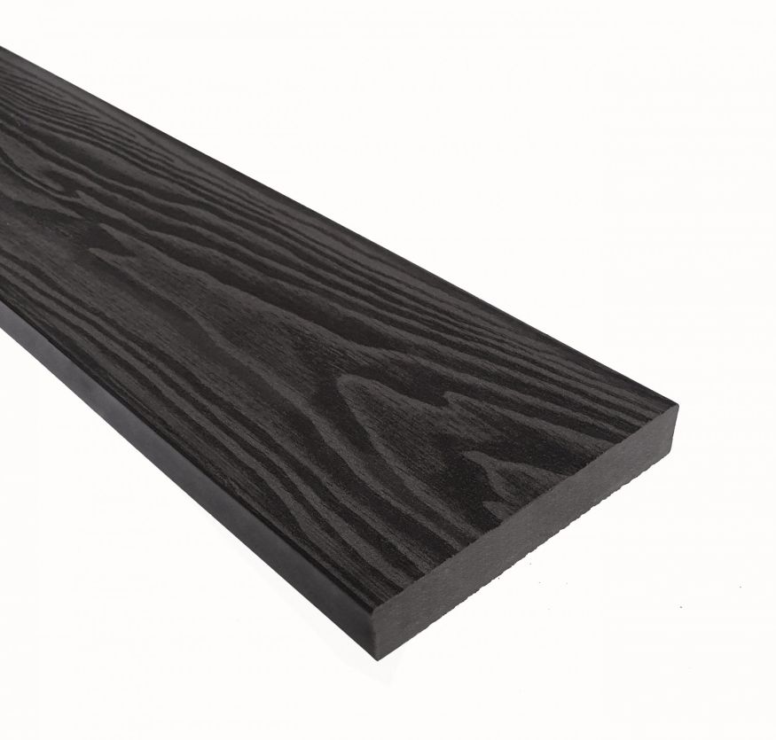 Террасная доска из ДПК Terrapol Смарт 3D (Полнотелая без паза) Черное дерево купить в Нижнем Новгороде