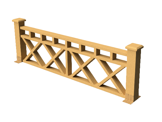 Декоративное ограждение ДПК GRINDERDECO Бэйли в цвете песчаника купить в Нижнем Новгороде