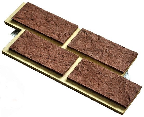 Фасадная плитка Кирисс Фасад Замковый кирпич с расшивкой шва купить в Нижнем Новгороде