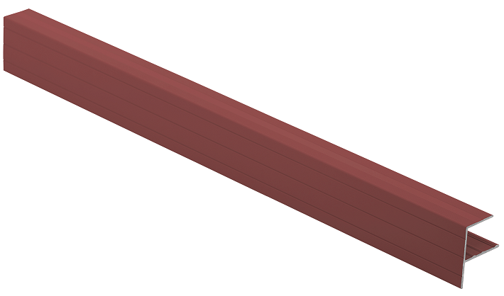 F-профиль Grinder закрывающий красного цвета купить в Нижнем Новгороде