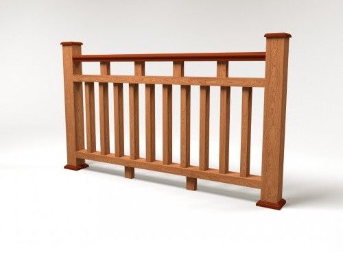 Ограждение из ДПК FG8 цвет терракот купить в Нижнем Новгороде