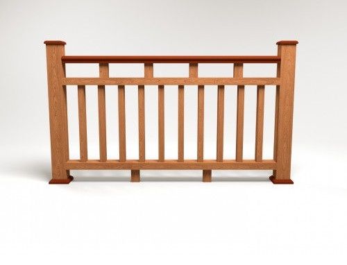 Ограждение из ДПК FG8 цвет терракот купить в Нижнем Новгороде