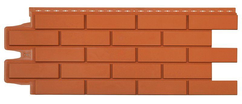 Фасадные панели Grand Line, Клинкерный кирпич Classic, Терракотовый купить в Нижнем Новгороде