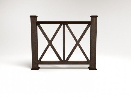 Ограждение из ДПК FG7 цвета венге купить в Нижнем Новгороде